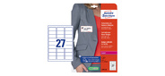Этикетки Avery Zweckform L4784-20 / 196г / м2 / 20л. / белый ацетатный шелк самоклей. для лазерной печати