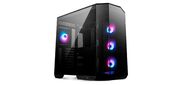 Корпус MSI MAG Pano 100R PZ ,  Mid Tower,  ATX,  2xUSB 3.2 Gen 1,  1xUSB 3.2 Gen2 Type-C,  3x120mm ARGB Reverse Blade Fan,  1x120mm ARGB Fan,  ARGB+PWM Control Board, Tempered Glass Window,  Brown Box