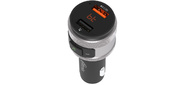 Автомобильный FM-модулятор Ritmix FMT-A707 черный MicroSD BT USB (80000131)