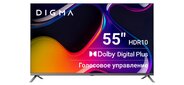 Телевизор LED Digma 55" DM-LED55UBB41 Android TV Frameless Metal темно-серебристый / серебристый 4K Ultra HD 60Hz DVB-T DVB-T2 DVB-C DVB-S DVB-S2 USB WiFi Smart TV