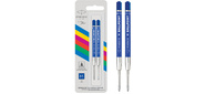 Стержень шариковый Parker QuinkFlow Basic Z09  (CW2166544) M 1мм синие чернила блистер  (2шт)