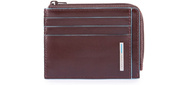 Чехол для кредитных карт Piquadro Blue Square PP4822B2R / MO коричневый натур.кожа