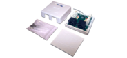 Настенная розетка, 2 порта RJ-45 категории 6, STP, белая