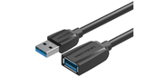 Кабель-удлинитель Vention USB 3.0 AM / AF - 1м Black Edition