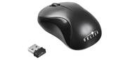 Мышь Oklick 605SW черный оптическая  (1200dpi) беспроводная USB  (2but)