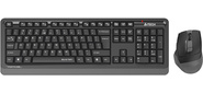 Клавиатура + мышь A4Tech Fstyler FGS1035Q клав:черный / серый мышь:черный / серый USB беспроводная Multimedia (FGS1035Q GREY)