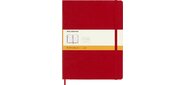 Блокнот Moleskine CLASSIC QP090F2 XLarge 190х250мм 192стр. линейка твердая обложка фиксирующая резинка красный
