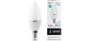 GAUSS 33128 Светодиодная лампа LED Elementary Свеча 8W E14 540lm 4100K 1 / 10 / 100 0