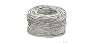 Cabeus FTP-4P-Cat.5e-SOLID-LSLTx-GY Кабель витая пара экранированная FTP  (F / UTP),  категория 5e,  4 пары  (24 AWG),  одножильный,  серый,  экран - фольга,  нг (А)-LSLTx,   (305 м)