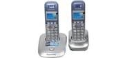 Panasonic KX-TG2512RUS, DECT, с опред.номера, доп. трубка, серебристый