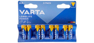 Батарейка Varta LONGLIFE POWER  (HIGH ENERGY) LR6 AA BL8 Alkaline 1.5V  (4906)  (8 / 160)