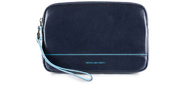 Клатч Piquadro Blue Square AC3944B2 / BLU2 темно-синий натур.кожа