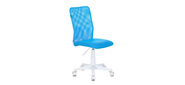 Кресло детское Бюрократ KD-9 / WH / TW-55 голубой TW-31 TW-55 сетка / ткань  (пластик белый)