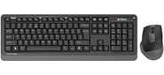 Клавиатура + мышь A4Tech Fstyler FG1035 клав:черный / серый мышь:черный / серый USB беспроводная Multimedia  (FG1035 GREY)