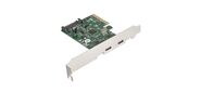 Exegate EX283715RUS Контроллер EXE-313 PCI-Ex4,  2*USB3.1 Type-C ext,  разъем доп.питания  (OEM)