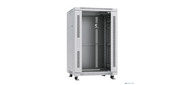 Cabeus SH-05C-18U60 / 60 Шкаф монтажный телекоммуникационный 19" напольный для распределительного и серверного оборудования 18U 600x600x988mm (ШхГхВ) передняя стеклянная и задняя сплошная металлическая