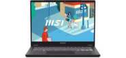 Modern 14H Core i7-13700H 14” 16:10 FHD+  (1920x1200),  60Hz IPS DDR4 16GB*1 Iris Xe Graphics 512GB SSD 3cell  (53.8Whr) 1.6kg Single backlight  (White) DOS, 1y Black KB Eng / Rus