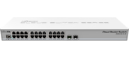 MikroTik CRS326-24G-2S+RM Коммутатор Cloud Router Switch 326-24G-2S+RM with RouterOS L5,  1U rackmount enclosure