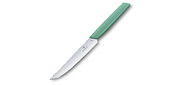 Нож кухонный Victorinox Swiss Modern  (6.9006.1241) стальной для стейка лезв.120мм прямая заточка мятный