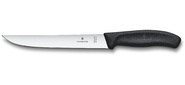 Нож кухонный Victorinox Swiss Classic  (6.8103.18B) стальной разделочный лезв.180мм прямая заточка черный блистер