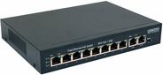 OSNOVO PoE коммутатор, 8 x FE с поддержкой PoE (IEEE 802.3af / at), 2 x GE, до 30W на порт, суммарно до 115W