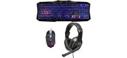 Наушники с микрофоном Oklick HS-HKM100G  (KB+Mouse) черный 2.2м мониторы оголовье  (HS-HKM100G)