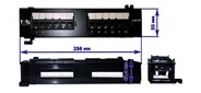 Патч-панель TWT (TWT-PP12UTP-H) настенная горизонтальная. 12 портов. UTP. 5E