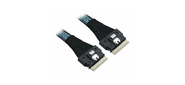 Cable,  x8 8654 to 1x8 8654,  1M. To Controller SFF-8654  (SlimSAS),  To Devices / Backplane 1 x8 SFF8654 SlimSAS.