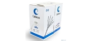 Cabeus UTP-4P-Cat.5e-SOLID-GY-100 Кабель витая пара UTP (U / UTP), категория 5e, 4 пары (24 AWG), одножильный, PVC нг (А)-LS, серый (100 м)