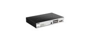 D-Link DGS-1210-10P / ME / B1A Управляемый коммутатор 2 уровня с 8 портами 10 / 100 / 1000Base-T с поддержкой PoE и 2 портами 1000Base-X SFP