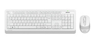 Клавиатура + мышь A4Tech Fstyler FG1010S клав:белый / серый мышь:белый / серый USB беспроводная Multimedia Touch  (FG1010S WHITE)