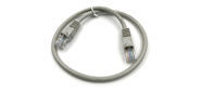 Патч-корд Buro UTP 4 пары cat5E CCA molded 0.5м серый RJ-45  (m)-RJ-45  (m)