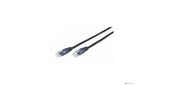 Патч-корд Bion [BPC-U5E101-3M-BK] U / UTP,  Cat.5e,  AWG 26  (7 / 0, 16мм),  CCA,  многожильный,  PVC,  3м,  черный