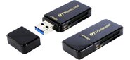 Устройство чтения / записи флеш карт Transcend RDF5,  SD / microSD,  USB 3.0,  Черный