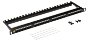 Патч-панель Lanmaster LAN-PPC24U6 19" 0.5U 24xRJ45 кат.6 UTP