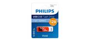 Флеш накопитель 128GB PHILIPS VIVID2.0 128GB, USB 2.0