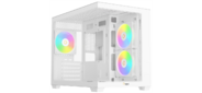 корпус Ocypus Gamma C54 WH ARGB,  MATX,  USB3.0*1+USB2.0*2,  SIDE 2x120mm ARGB,  REAR 1x120mm ARGB