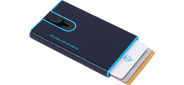 Чехол для кредитных карт Piquadro Blue Square PP4825B2BLR / BLU2 темно-синий натур.кожа