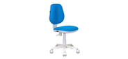 Кресло детское Бюрократ CH-W213 / TW-55 голубой TW-55  (пластик белый)