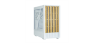 ZALMAN P10 NAMU,  MATX,  WHITE,  WINDOW,  FRONT COVER WALNUT,  2x3.5",  3x2.5",  1xUSB TYPE-C,  1xUSB3.0,  FRONT 2x120mm,  REAR 1x120mm ARGB