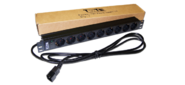 Блок распределения питания Lanmaster TWT-PDU19-10A9P4-3.0 верт.размещ. 9xSchuko базовые 10A C14 3м