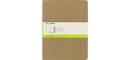 Блокнот Moleskine CAHIER JOURNAL QP423 XLarge 190х250мм обложка картон 120стр. нелинованный бежевый (3шт)