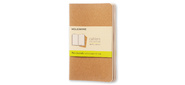 Блокнот Moleskine CAHIER JOURNAL QP413 Pocket 90x140мм обложка картон 64стр. нелинованный бежевый (3шт)