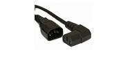 Hyperline PWC-IEC13A-IEC14-5.0-BK Кабель питания монитор-компьютер IEC 320 C13  (угловая) - IEC 320 C14  (3x1.0),  10A,  прямая вилка,  5м,  цвет черный