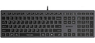 Клавиатура A4Tech Fstyler FX60H серый / белый USB slim Multimedia LED  (FX60H GREY / WHITE)