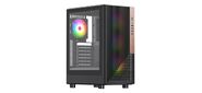 Корпус ACD Citadel 101 ATX, Black, USB3.0*1 + USB2.0*2 + HD AUDIO, 1*12cm H1 argb fan at rear, 3*12cm H1 argb fas at front, TG