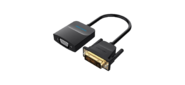 Мультимедиа конвертер активный Vention DVI-D 25М > VGA - 0.15 м. Чёрный