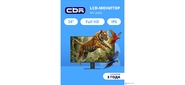 CBR LCD Монитор 23, 8" MF-2402 безрамочный,  IPS,  1920x1080,  75Гц,  Динамики,  1*DP,  1*HDMI,  FreeSync,  черный,  кабели 1*DP+1* HDMI+1*VGA 1.5м в комплекте [LCD-MF2402-OPC]