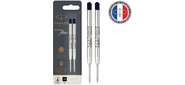 Стержень шариковый Parker QuinkFlow Z08  (CW1950372) M 1мм черные чернила для ручек шариковых для Parker блистер  (2шт)
