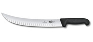 Нож кухонный Victorinox Fibrox  (5.7323.31) стальной разделочный лезв.310мм прямая заточка черный
